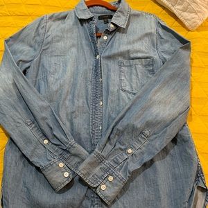 J Crew denim shirt (chambray). size 8.